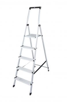 SOLIDY Свободностоящая стремянка, 5 ступеньки, раб. высота 3,05 м. SOLIDY Свободностоящая стремянка, 5 ступеньки, раб. высота 3,05 м.