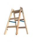 Двухсторонняя деревянная стремянка с перекладинами, 2x3 Двухсторонняя деревянная стремянка с перекладинами, 2x3